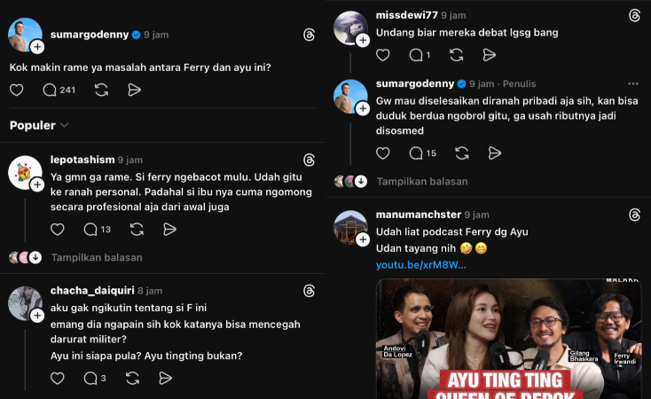 Denny Sumargo soroti polemik Ferry dan Ayu